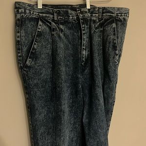 Vintage Acid Wash Style 80s Sergio Sapphire Wash Denim Jeans